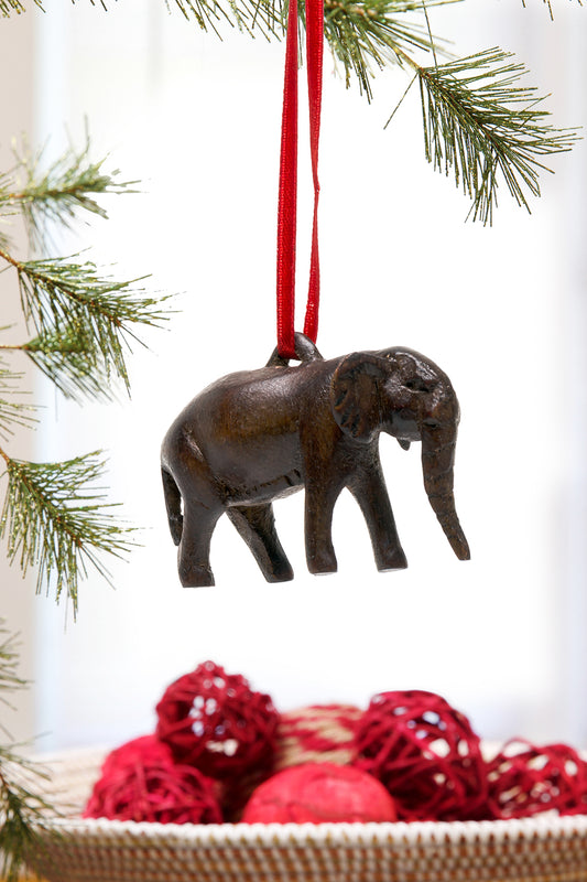 Jacaranda Elephant Ornament Sets of 6