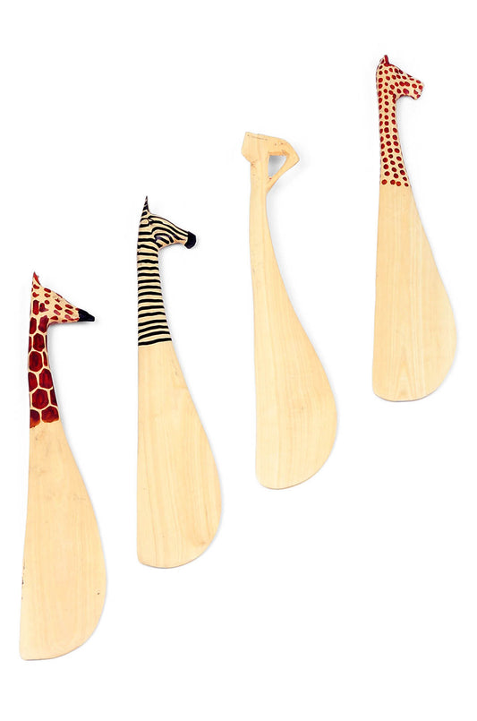 Set of Four African Jacaranda Safari Spreaders