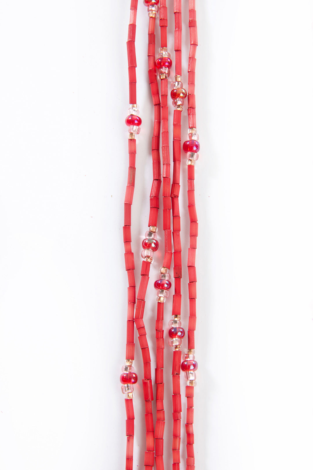 The Leakey Collection Zulugrass Single Strand - Red