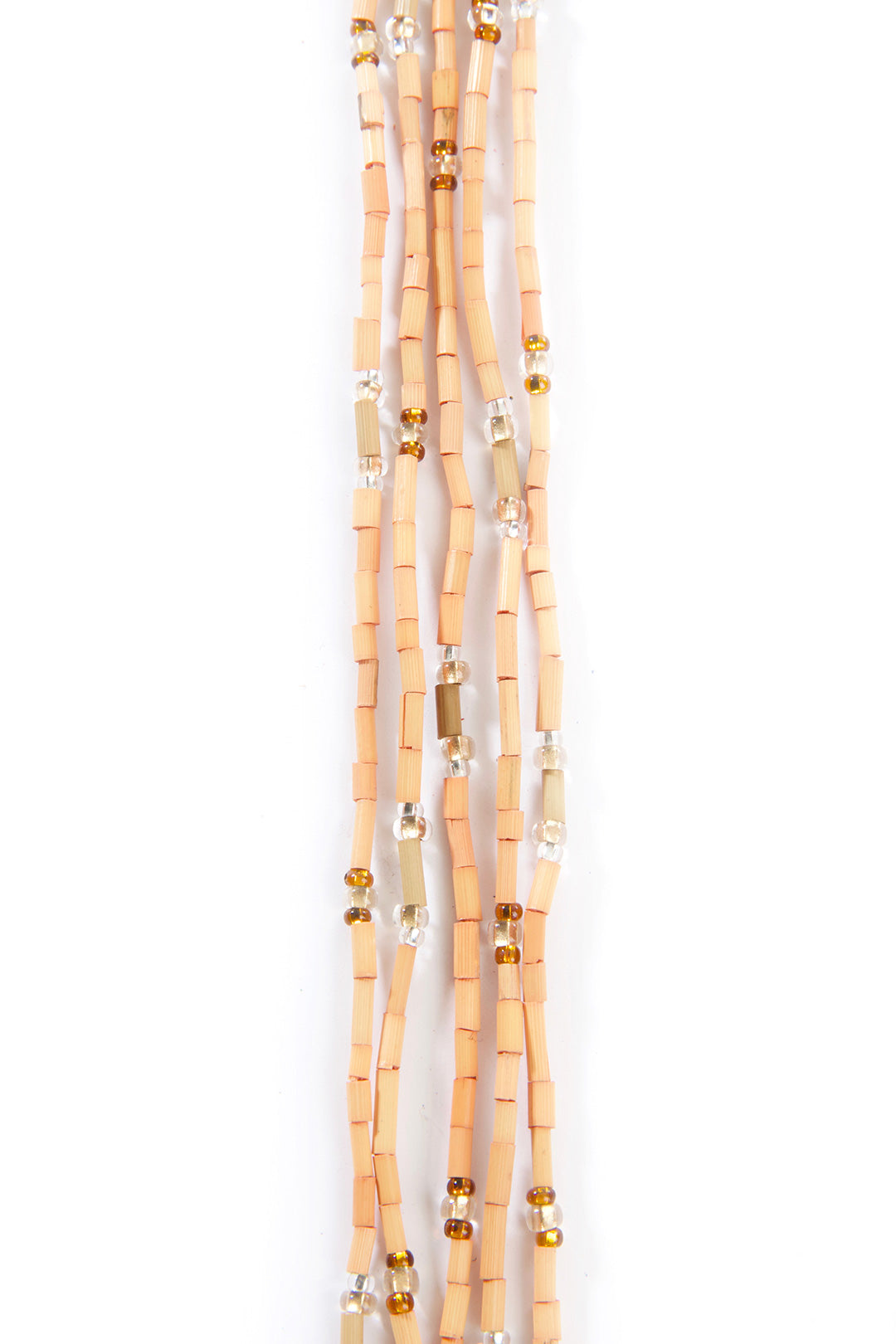 The Leakey Collection Zulugrass Single Strand - Light Orange