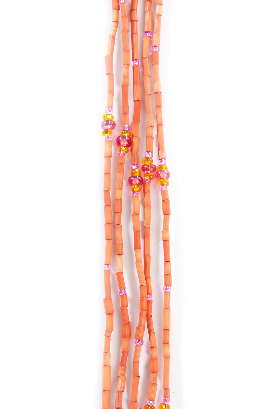 The Leakey Collection Zulugrass Single Strand - Orange