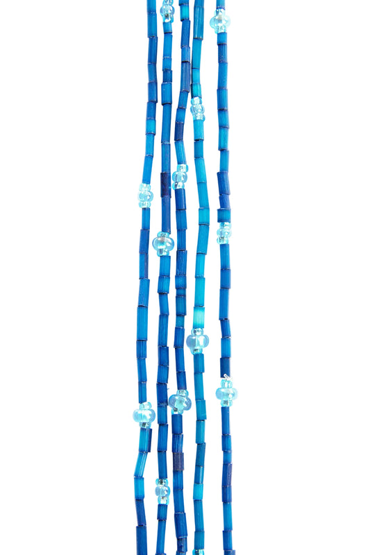 The Leakey Collection Zulugrass Single Strand - Cerulean Blue