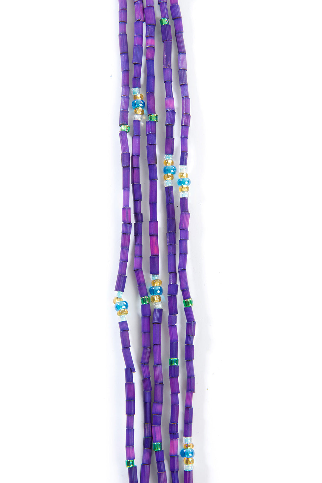 The Leakey Collection Zulugrass Single Strand - Dark Purple