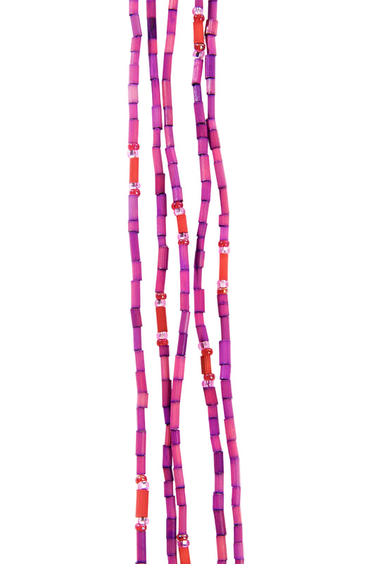The Leakey Collection Zulugrass Single Strand - Bright Fuchsia