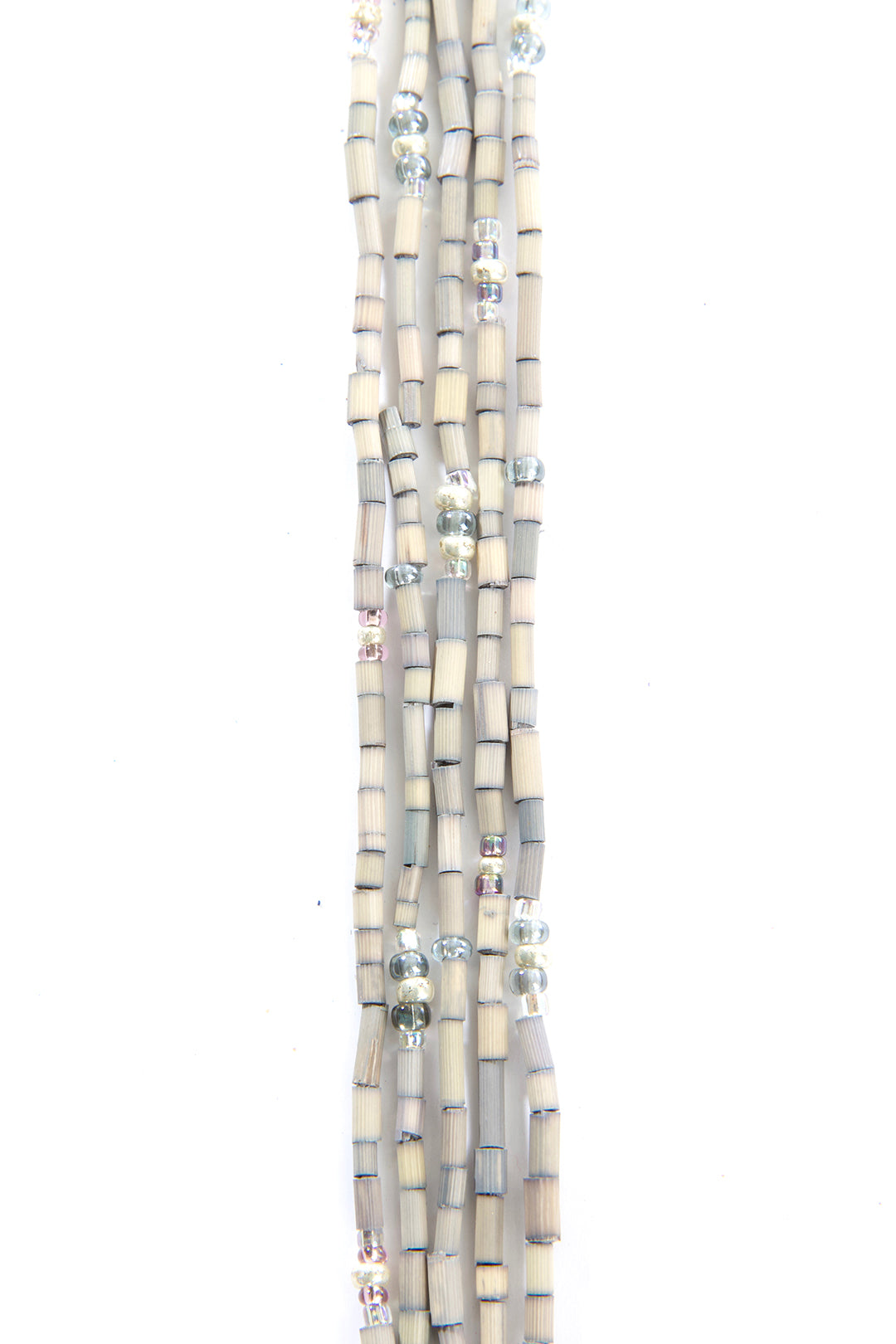 The Leakey Collection Zulugrass Single Strand - Platinum