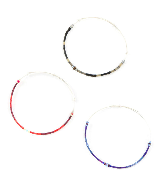 Zulugrass Adjustable Wire Hoop Bracelet - Three Colors Available