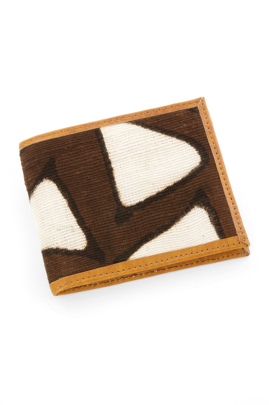 Assorted Malian Mudcloth and Leather Small Wallet