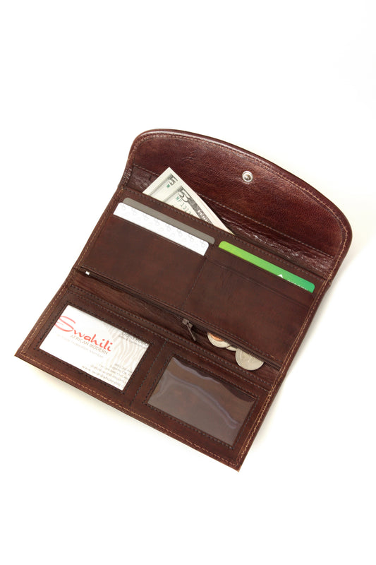 Bogolan & Leather Long Wallets from Mali