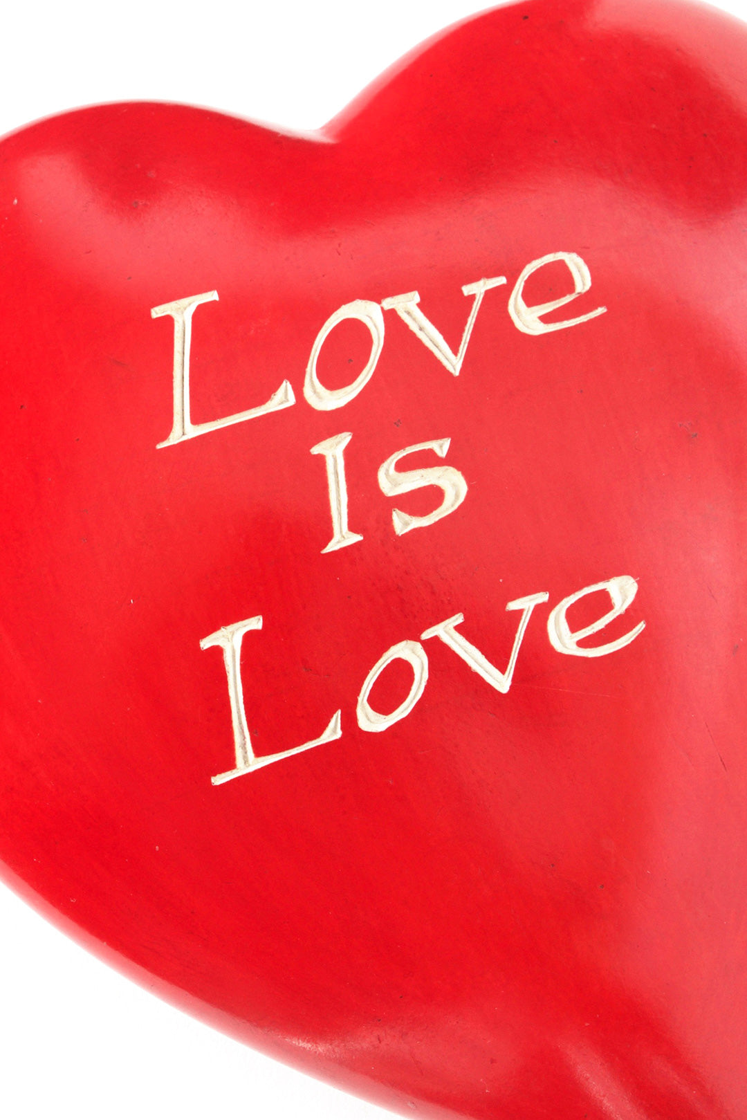 LOVE IS LOVE Soapstone Heart
