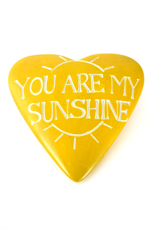You Are My Sunshine: Soapstone Celebration Heart