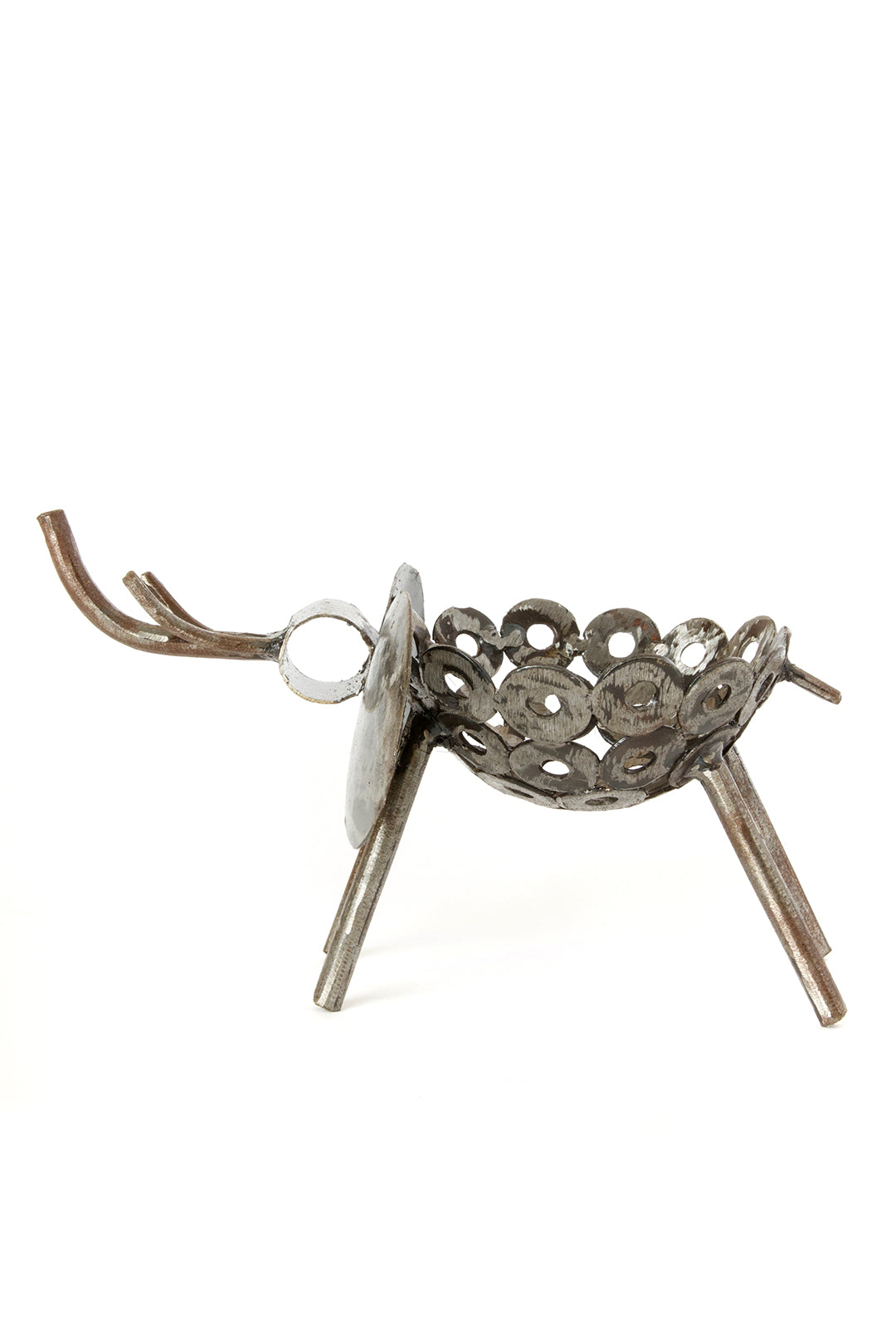Recycled Metal Elephant Planter