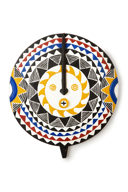 Hunu Decorative Wooden Sun Wall Masks