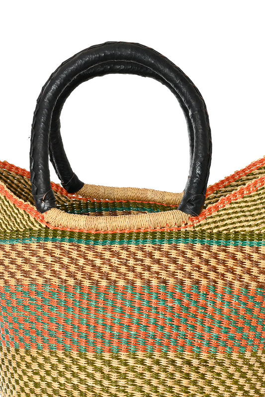 One-of-a-Kind Wing Shopper with Leather Handles