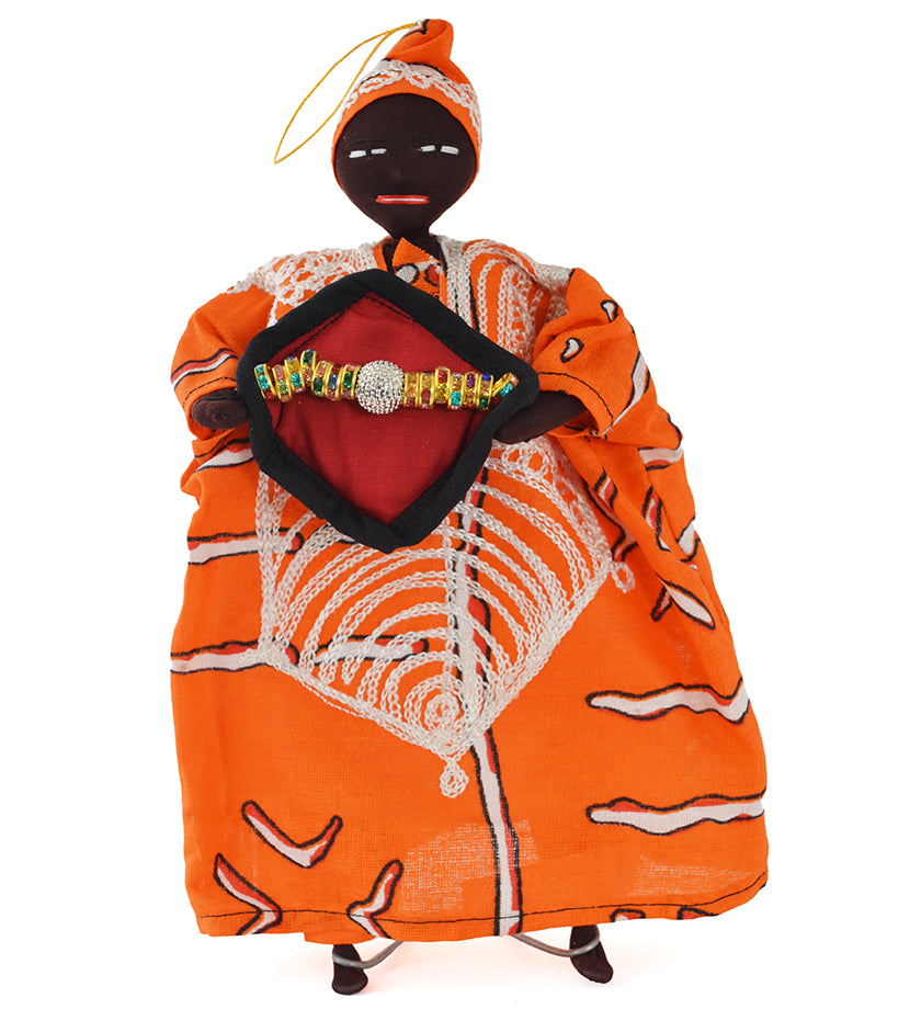 Senegalese Wax Cloth King Oversized Ornament