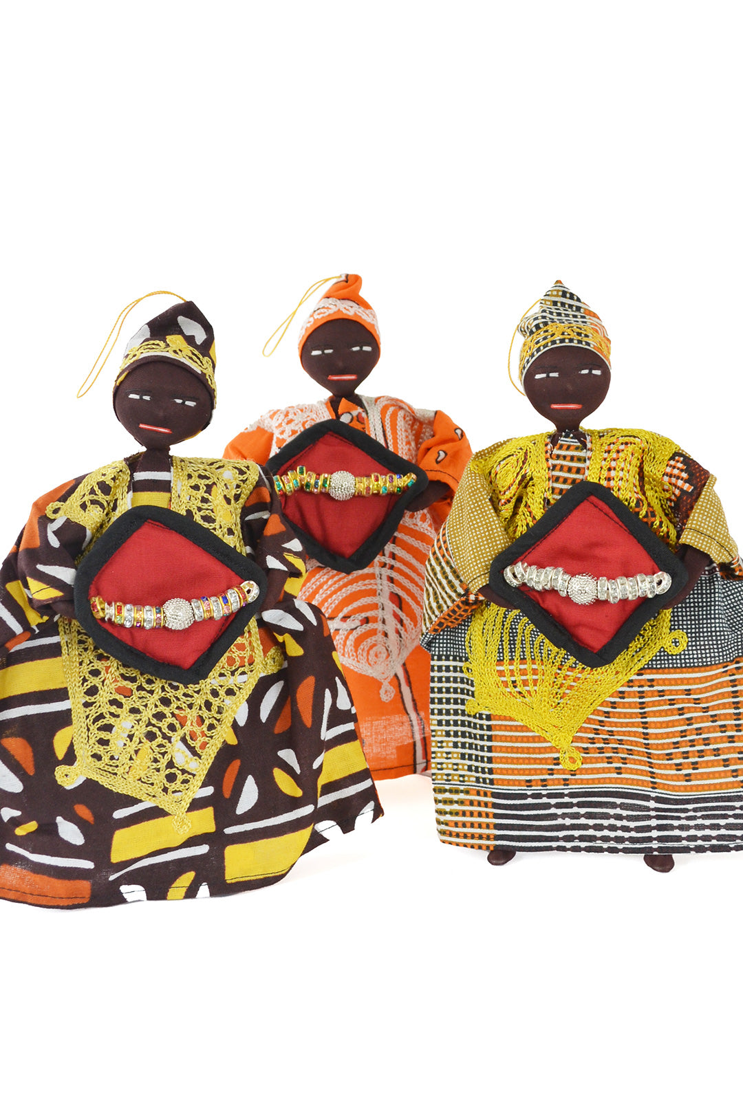 Senegalese Wax Cloth King Oversized Ornament