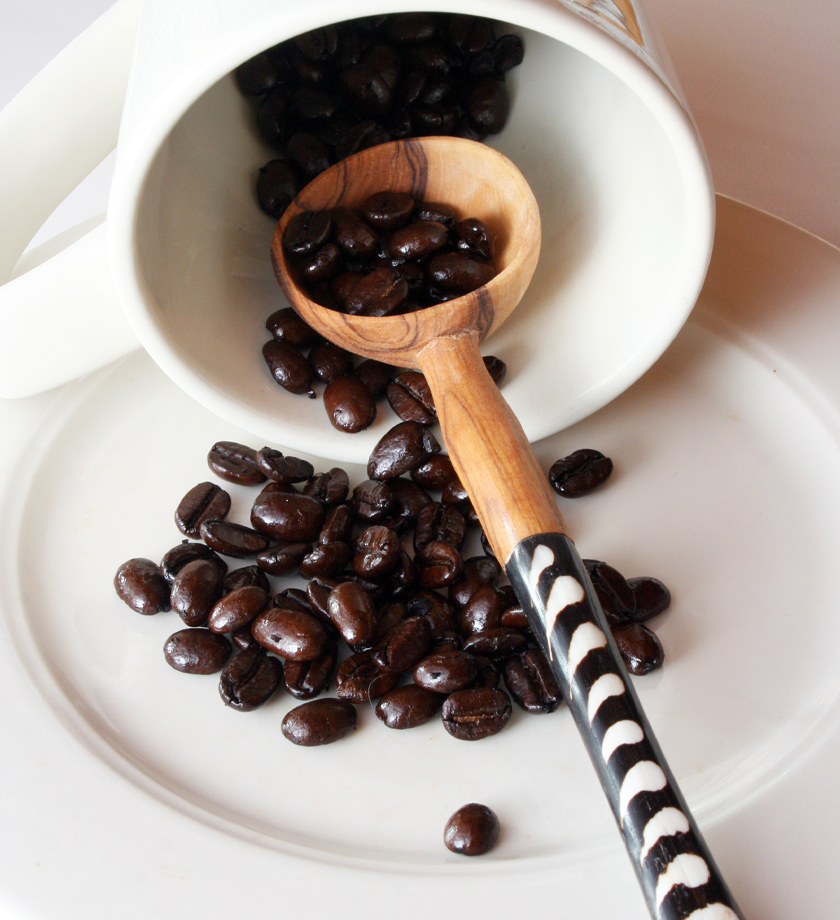 Coffee Stirring Spoon with Assorted Batik Bone Handles