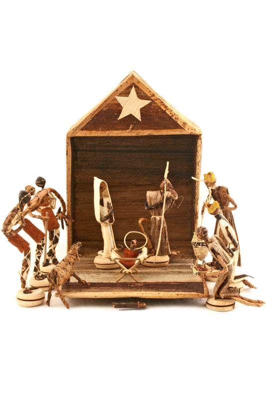 AMELIA HIDING African Banana Fiber Nativity African Banana Fiber Nativity