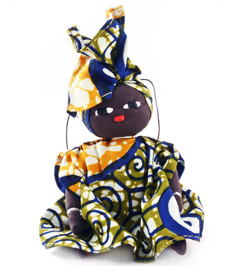 Burkina Baby Doll Holiday Ornament - Assorted