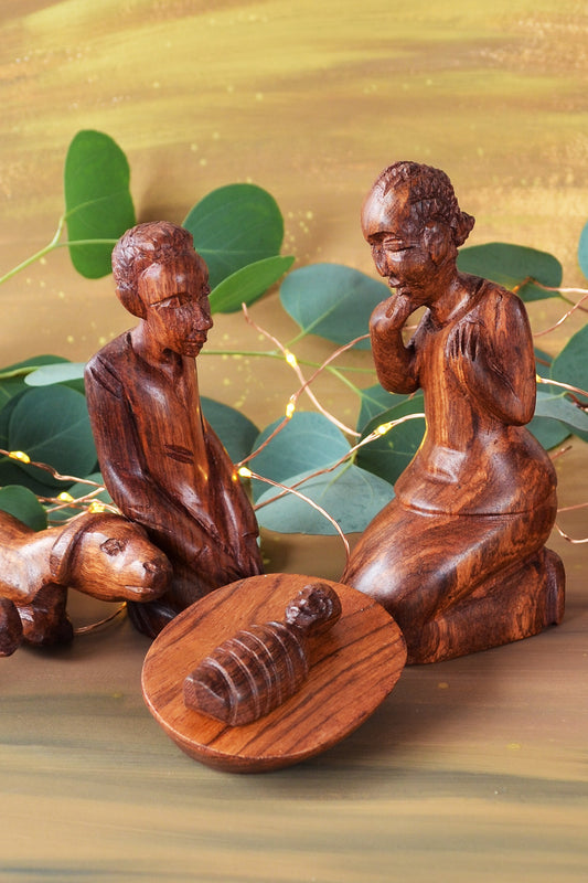 Kola Wood Nativity Scene