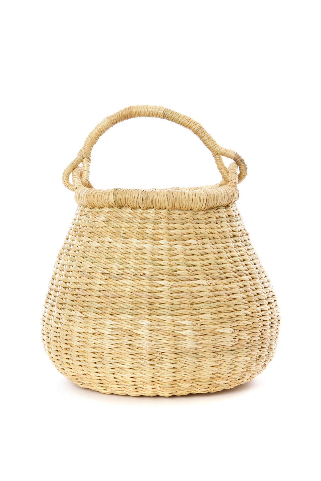 Natural Ghanaian Petite Kettle Basket Default Title