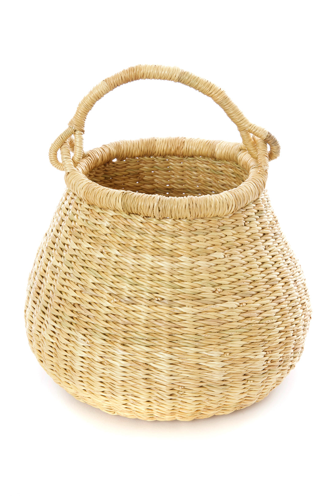 Natural Ghanaian Petite Kettle Basket Default Title