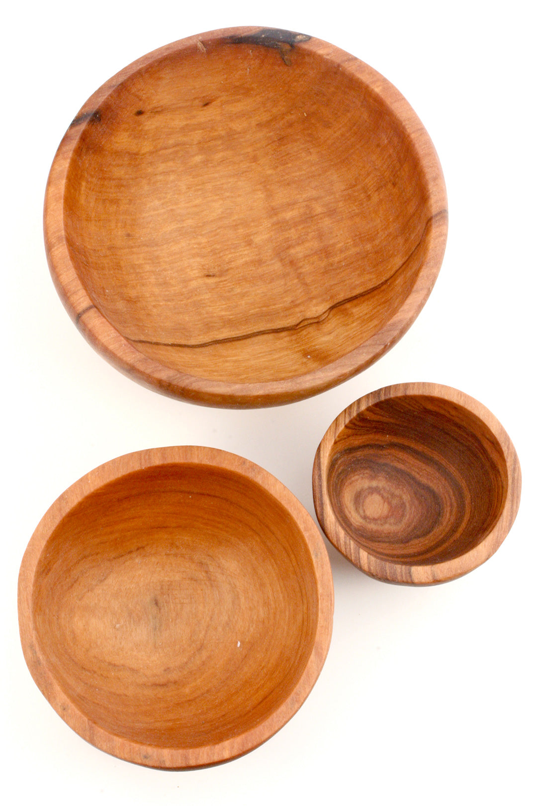 Chef's Olive Wood Condiment Bowl Trio Default Title