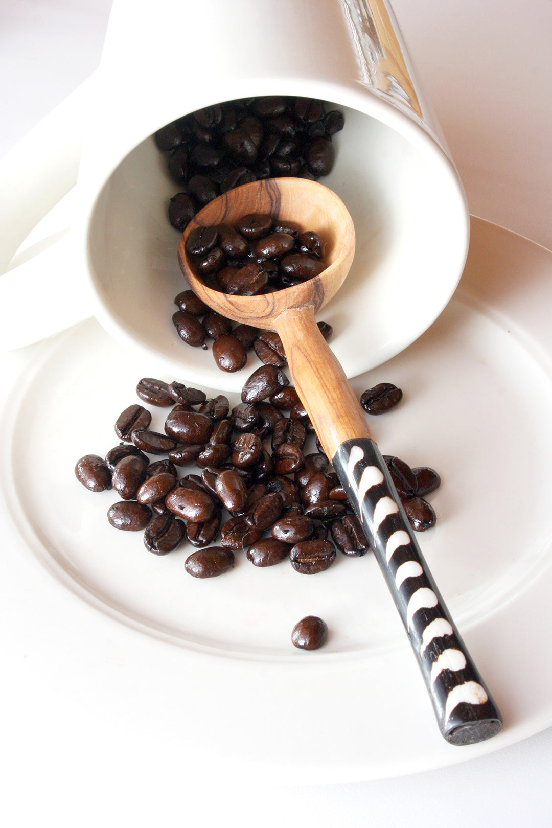 Coffee Stirring Spoons with Assorted Batik Bone Handles Default Title