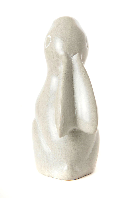 Gray Natural Soapstone Sweet Rabbit