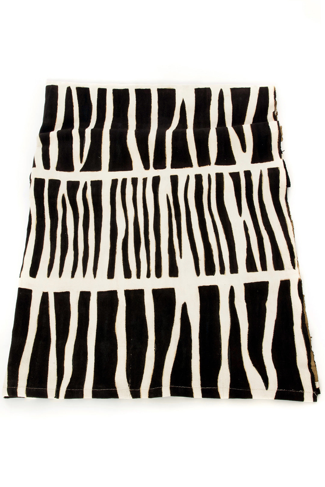 Modern Black & White Zebra Pattern Mudcloth Throw Default Title