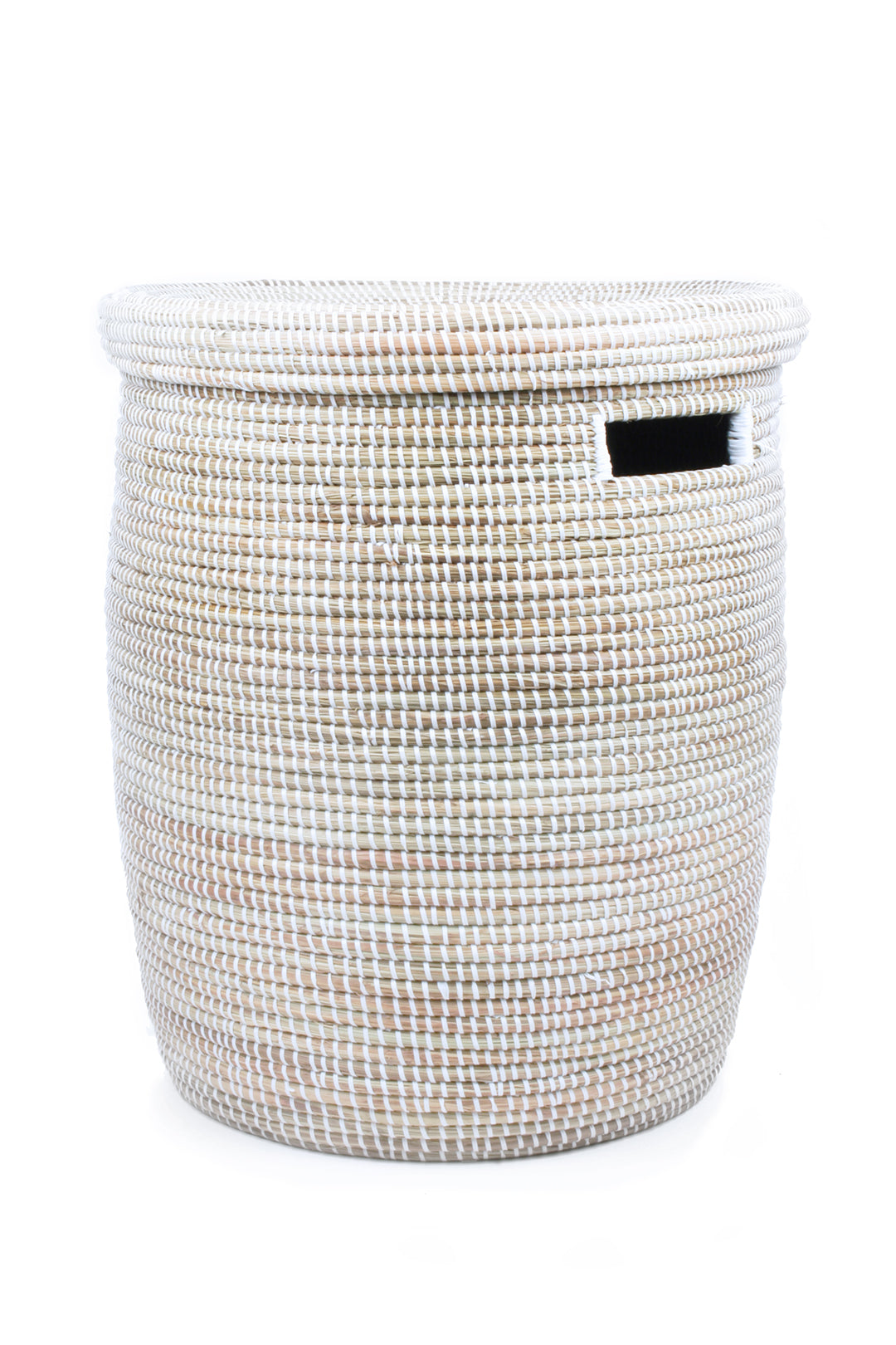 White Flat Lid Hamper Basket Default Title