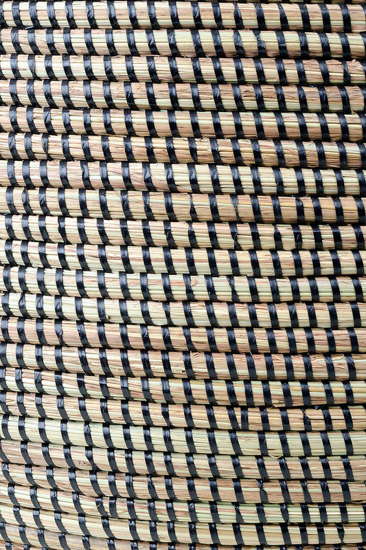Black Woven Knitting Basket Default Title