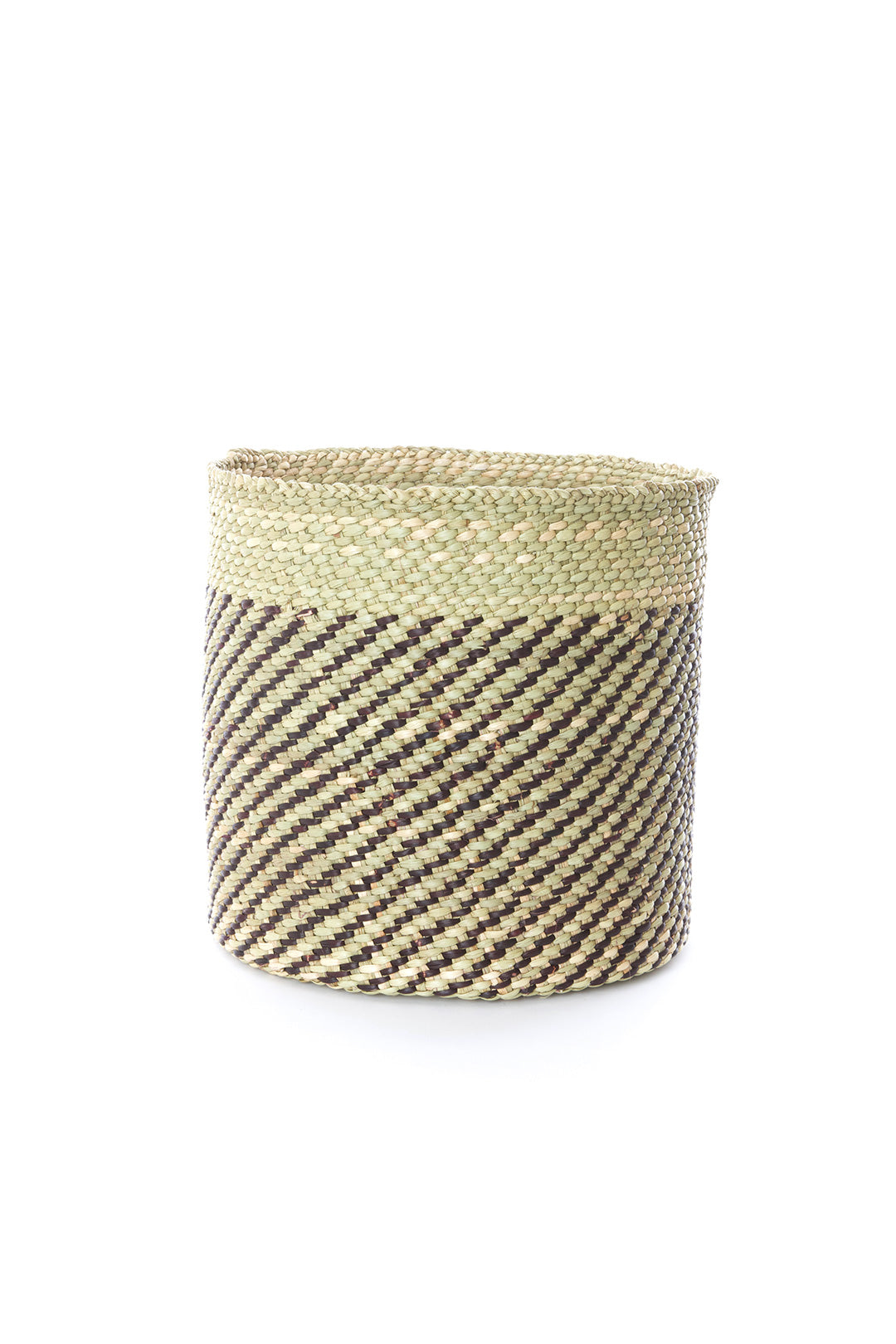 Iringa Milulu Baskets with Diagonal Black Stripes